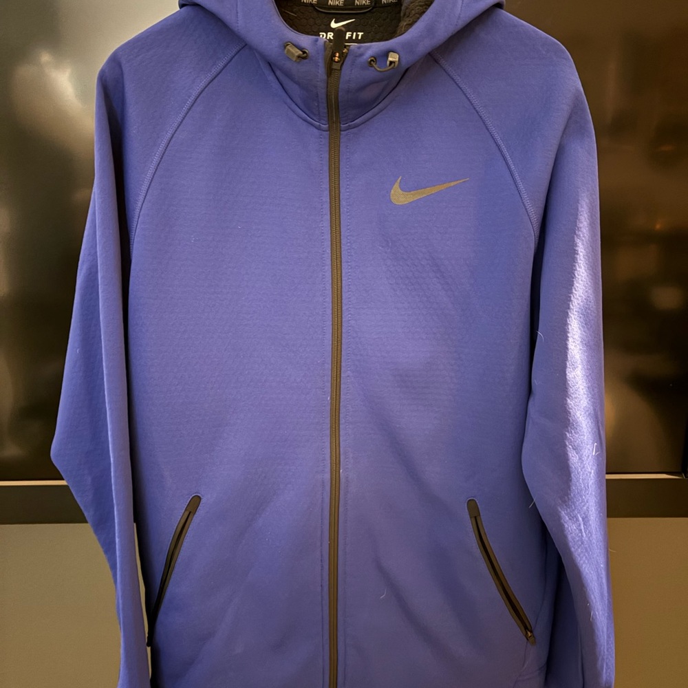 Nike Blue Performance Jacket Lightweight Athletic Fit